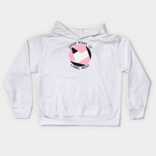 Lionel Messi Miami Soccer Ball Kids Hoodie